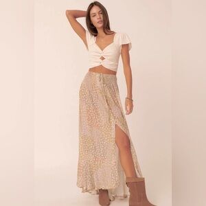 Promesa Cotton/Linen Double Twist Crop Top